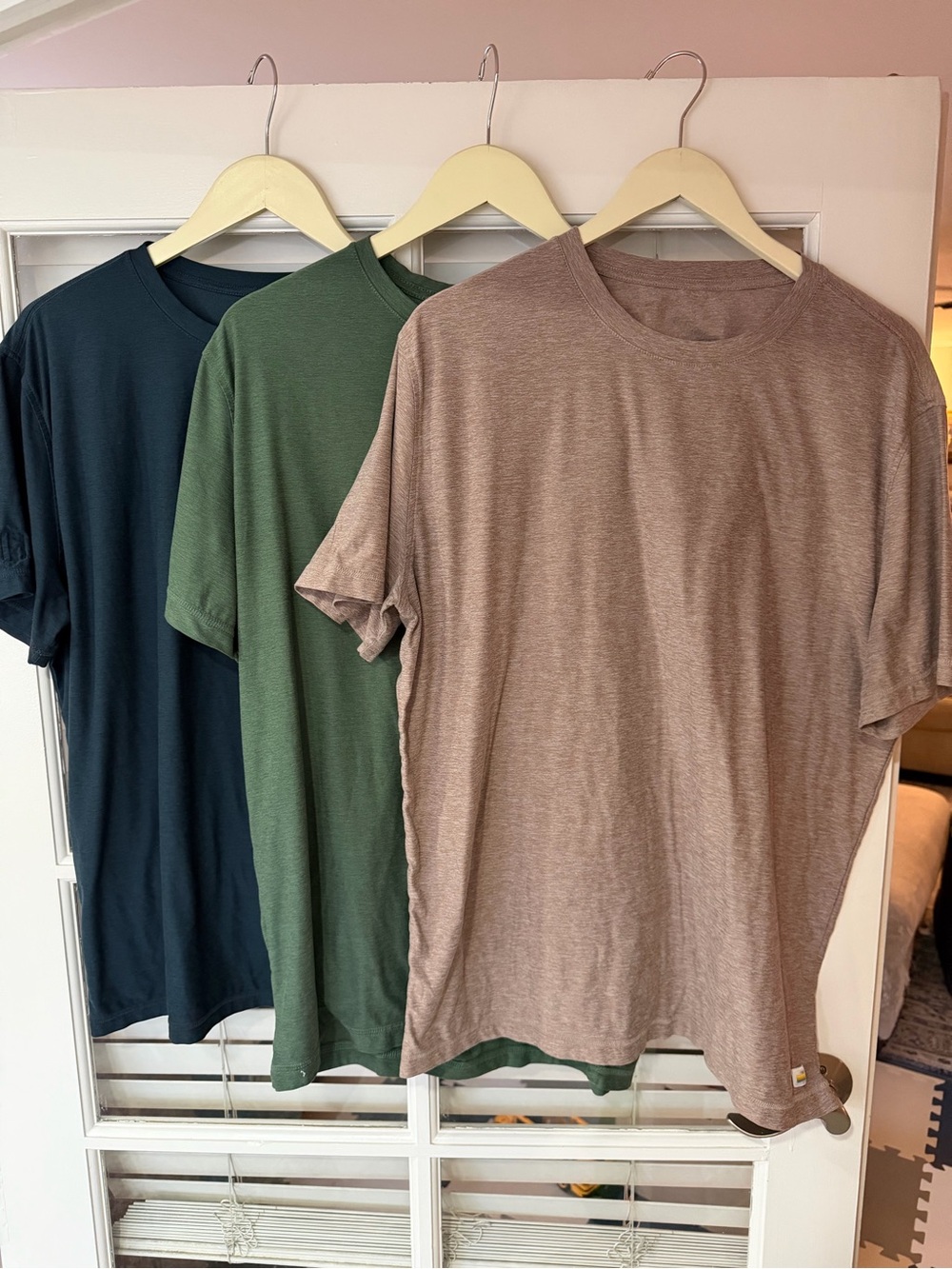 Vuori Men’s Short-Sleeve Crew Tee - Navy, Olive, Taupe